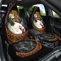 Amilcar Cabral Car Seat Cover African Map with Chains Freedom Theme Revolutionary Liberation Tribute - Wonder Print Shop