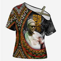 Amilcar Cabral Cross Shoulder Shirt African Map with Chains Freedom Theme Revolutionary Liberation Tribute - Wonder Print Shop