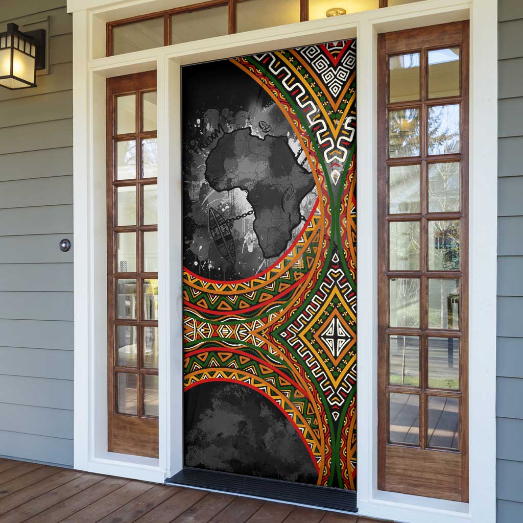 Amilcar Cabral Door Cover African Map with Chains Freedom Theme Revolutionary Liberation Tribute - Wonder Print Shop