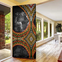 Amilcar Cabral Door Cover African Map with Chains Freedom Theme Revolutionary Liberation Tribute - Wonder Print Shop