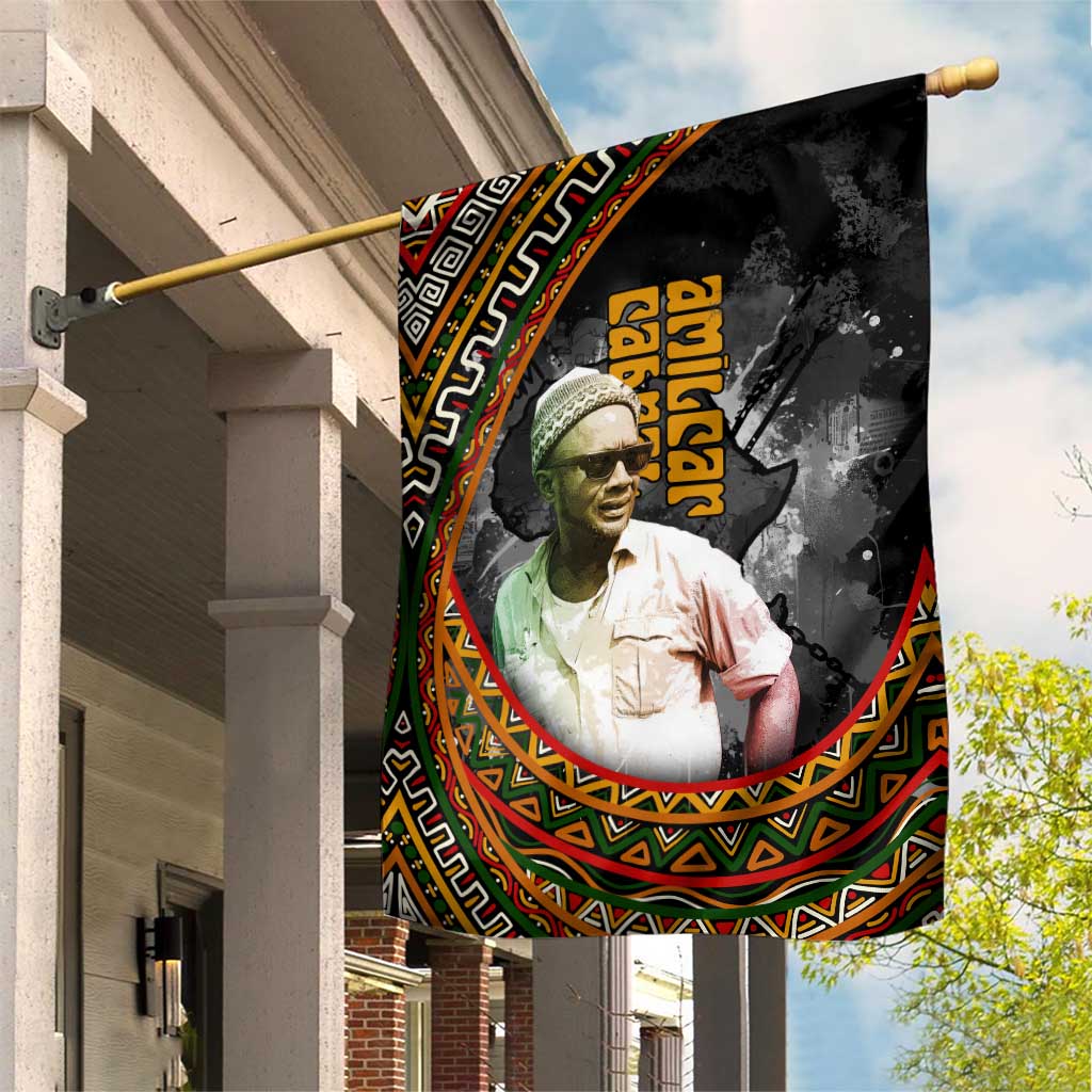 Amilcar Cabral Garden Flag African Map with Chains Freedom Theme Revolutionary Liberation Tribute - Wonder Print Shop