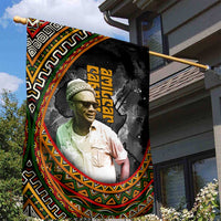 Amilcar Cabral Garden Flag African Map with Chains Freedom Theme Revolutionary Liberation Tribute - Wonder Print Shop