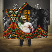 Amilcar Cabral Hooded Blanket African Map with Chains Freedom Theme Revolutionary Liberation Tribute - Wonder Print Shop