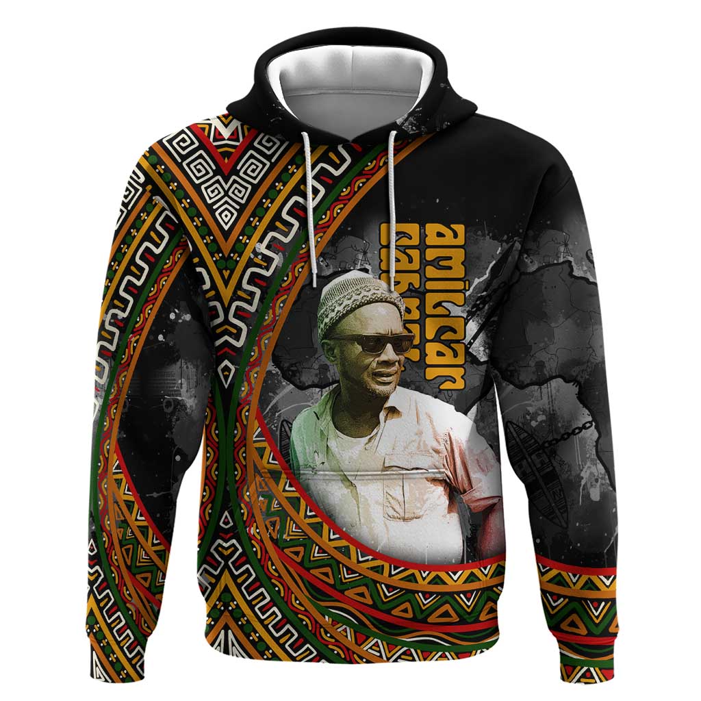 Amilcar Cabral Hoodie African Map with Chains Freedom Theme Revolutionary Liberation Tribute - Wonder Print Shop