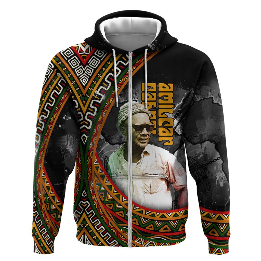 Amilcar Cabral Hoodie African Map with Chains Freedom Theme Revolutionary Liberation Tribute - Wonder Print Shop
