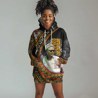 Amilcar Cabral Hoodie Dress African Map with Chains Freedom Theme Revolutionary Liberation Tribute - Wonder Print Shop