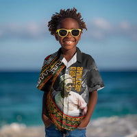 Amilcar Cabral Kid Hawaiian Shirt African Map with Chains Freedom Theme Revolutionary Liberation Tribute - Wonder Print Shop