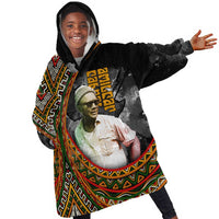 Amilcar Cabral Kid Wearable Blanket Hoodie African Map with Chains Freedom Theme Revolutionary Liberation Tribute - Wonder Print Shop