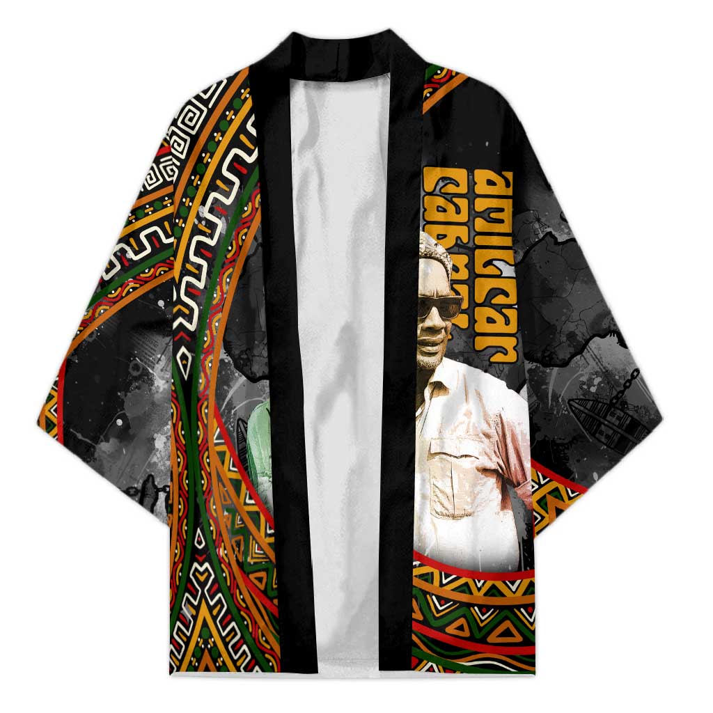 Amilcar Cabral Kimono African Map with Chains Freedom Theme Revolutionary Liberation Tribute - Wonder Print Shop