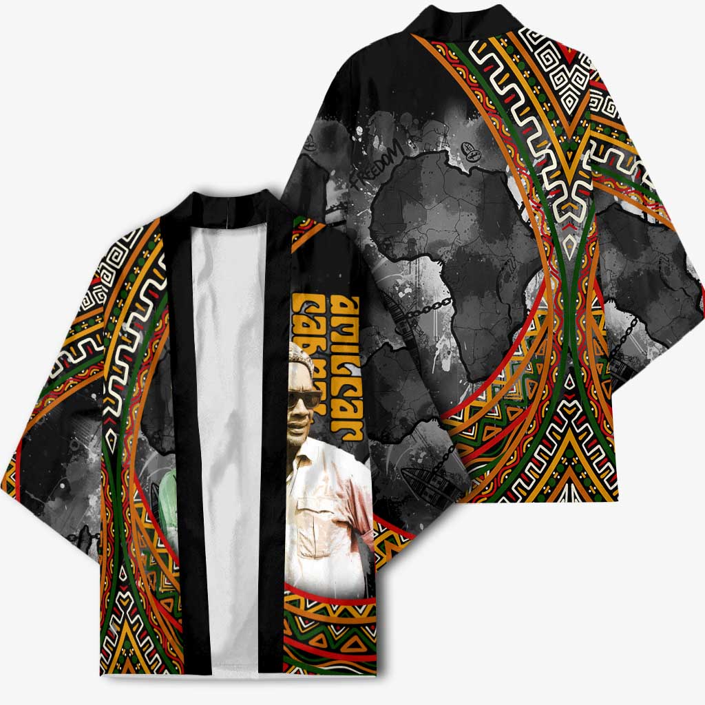 Amilcar Cabral Kimono African Map with Chains Freedom Theme Revolutionary Liberation Tribute - Wonder Print Shop