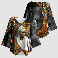 Amilcar Cabral Kimono Sleeve Blouse African Map with Chains Freedom Theme Revolutionary Liberation Tribute - Wonder Print Shop