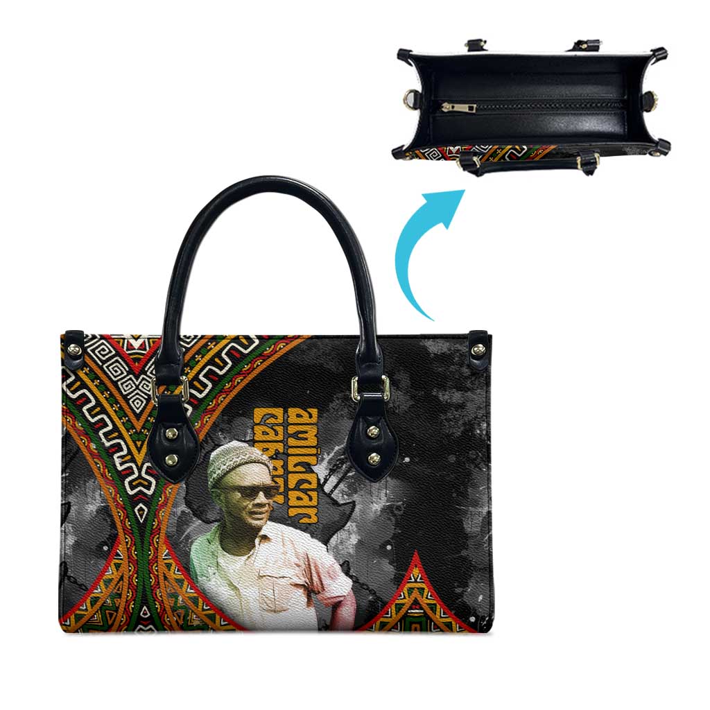 Amilcar Cabral Leather Bag African Map with Chains Freedom Theme Revolutionary Liberation Tribute - Wonder Print Shop