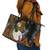 Amilcar Cabral Leather Tote Bag African Map with Chains Freedom Theme Revolutionary Liberation Tribute - Wonder Print Shop
