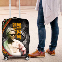 Amilcar Cabral Luggage Cover African Map with Chains Freedom Theme Revolutionary Liberation Tribute - Wonder Print Shop