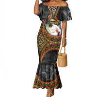 Amilcar Cabral Mermaid Dress African Map with Chains Freedom Theme Revolutionary Liberation Tribute - Wonder Print Shop