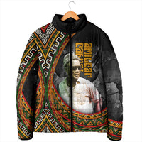 Amilcar Cabral Padded Jacket African Map with Chains Freedom Theme Revolutionary Liberation Tribute - Wonder Print Shop