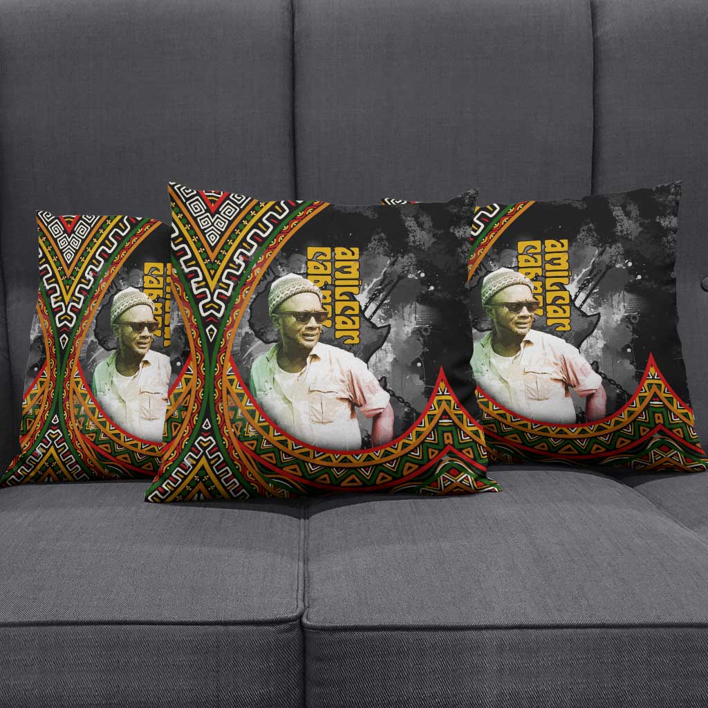 Amilcar Cabral Pillow Cover African Map with Chains Freedom Theme Revolutionary Liberation Tribute - Wonder Print Shop