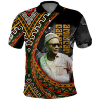Amilcar Cabral Polo Shirt African Map with Chains Freedom Theme Revolutionary Liberation Tribute - Wonder Print Shop