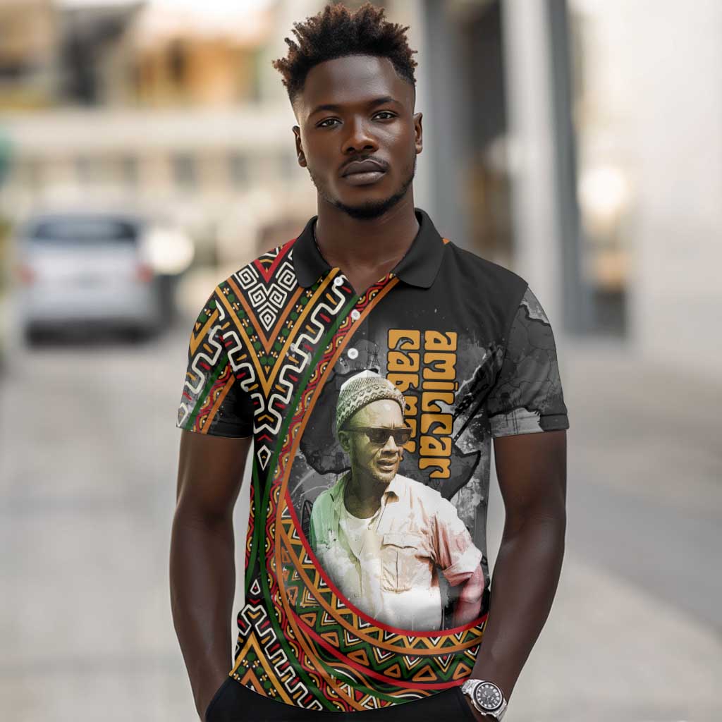 Amilcar Cabral Polo Shirt African Map with Chains Freedom Theme Revolutionary Liberation Tribute - Wonder Print Shop