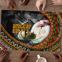 Amilcar Cabral Puzzle African Map with Chains Freedom Theme Revolutionary Liberation Tribute - Wonder Print Shop