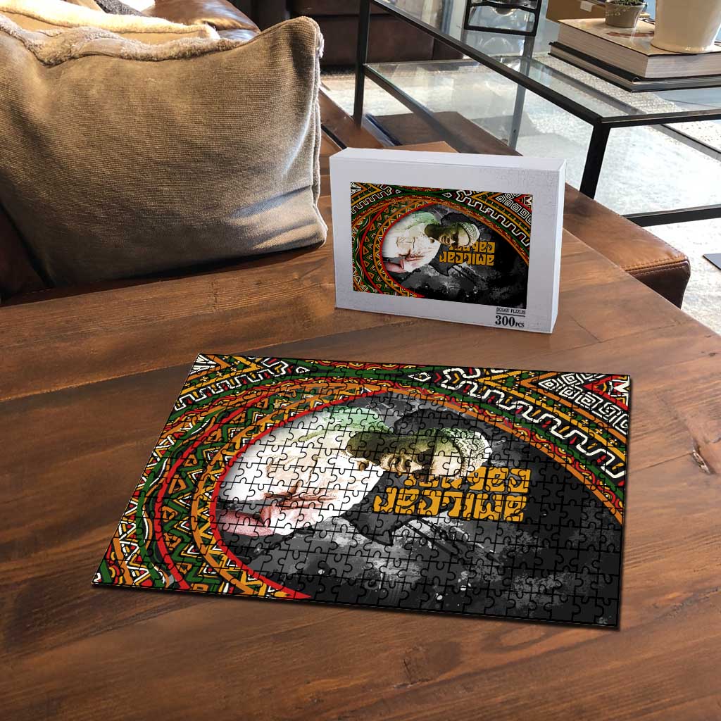 Amilcar Cabral Puzzle African Map with Chains Freedom Theme Revolutionary Liberation Tribute - Wonder Print Shop