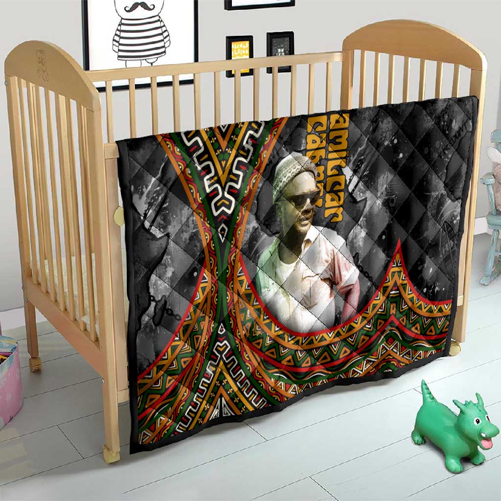 Amilcar Cabral Quilt African Map with Chains Freedom Theme Revolutionary Liberation Tribute - Wonder Print Shop