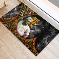 Amilcar Cabral Rubber Doormat African Map with Chains Freedom Theme Revolutionary Liberation Tribute - Wonder Print Shop