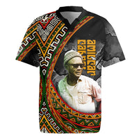 Amilcar Cabral Rugby Jersey African Map with Chains Freedom Theme Revolutionary Liberation Tribute - Wonder Print Shop