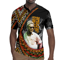 Amilcar Cabral Rugby Jersey African Map with Chains Freedom Theme Revolutionary Liberation Tribute - Wonder Print Shop