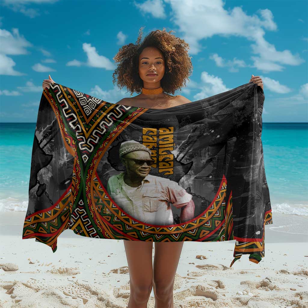 Amilcar Cabral Sarong African Map with Chains Freedom Theme Revolutionary Liberation Tribute - Wonder Print Shop