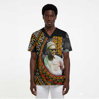 Amilcar Cabral Scrub Top African Map with Chains Freedom Theme Revolutionary Liberation Tribute - Wonder Print Shop