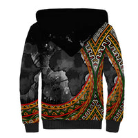 Amilcar Cabral Sherpa Hoodie African Map with Chains Freedom Theme Revolutionary Liberation Tribute - Wonder Print Shop