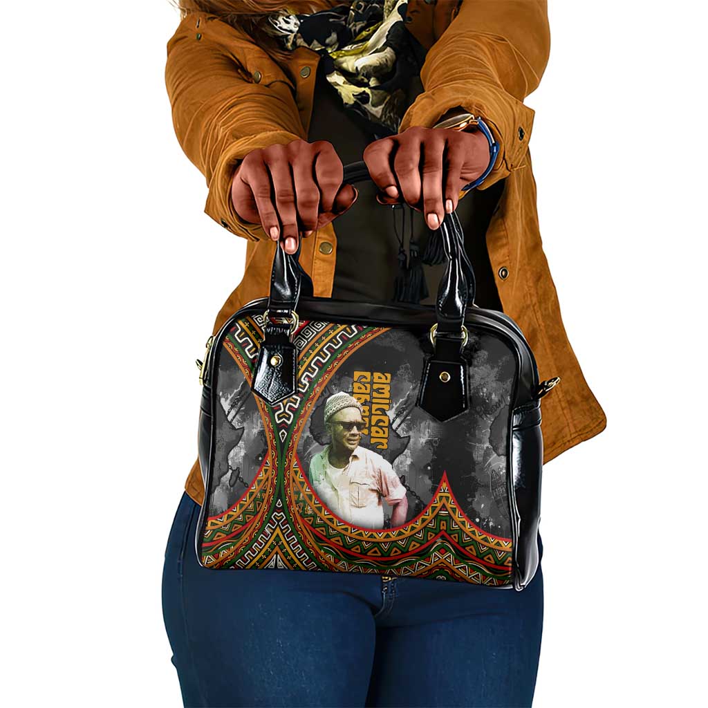 Amilcar Cabral Shoulder Handbag African Map with Chains Freedom Theme Revolutionary Liberation Tribute - Wonder Print Shop