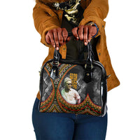 Amilcar Cabral Shoulder Handbag African Map with Chains Freedom Theme Revolutionary Liberation Tribute - Wonder Print Shop