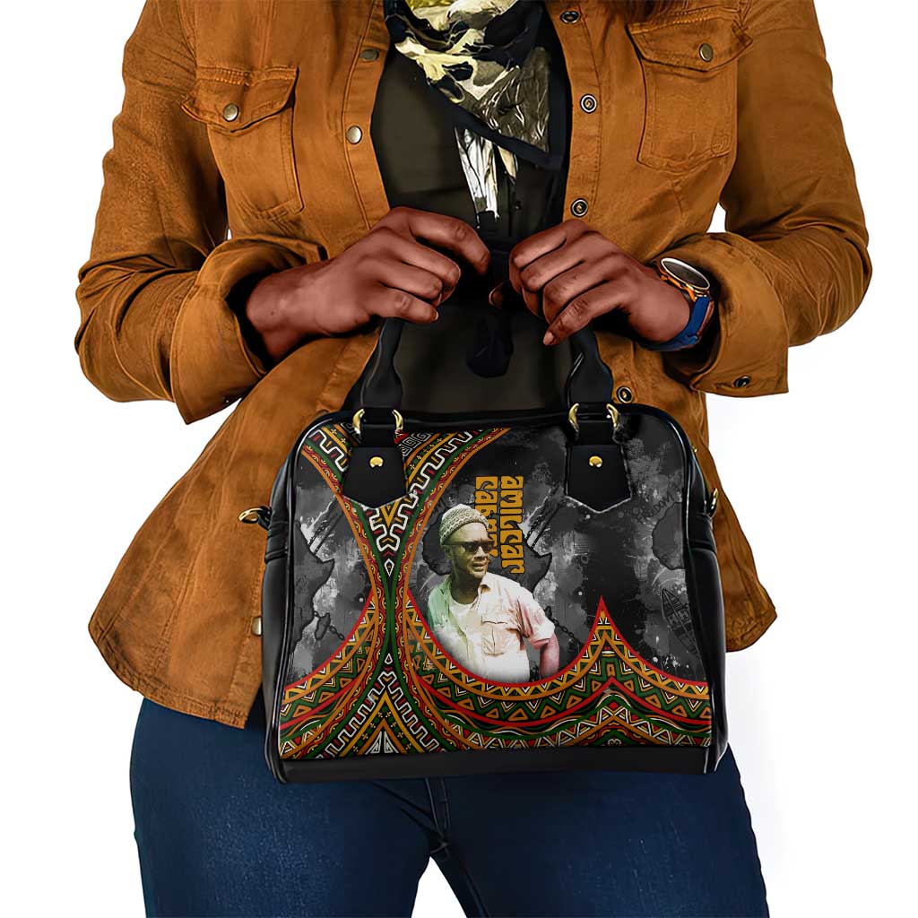 Amilcar Cabral Shoulder Handbag African Map with Chains Freedom Theme Revolutionary Liberation Tribute - Wonder Print Shop