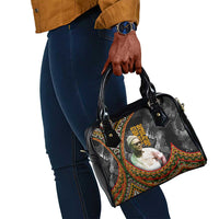 Amilcar Cabral Shoulder Handbag African Map with Chains Freedom Theme Revolutionary Liberation Tribute - Wonder Print Shop