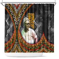 Amilcar Cabral Shower Curtain African Map with Chains Freedom Theme Revolutionary Liberation Tribute - Wonder Print Shop