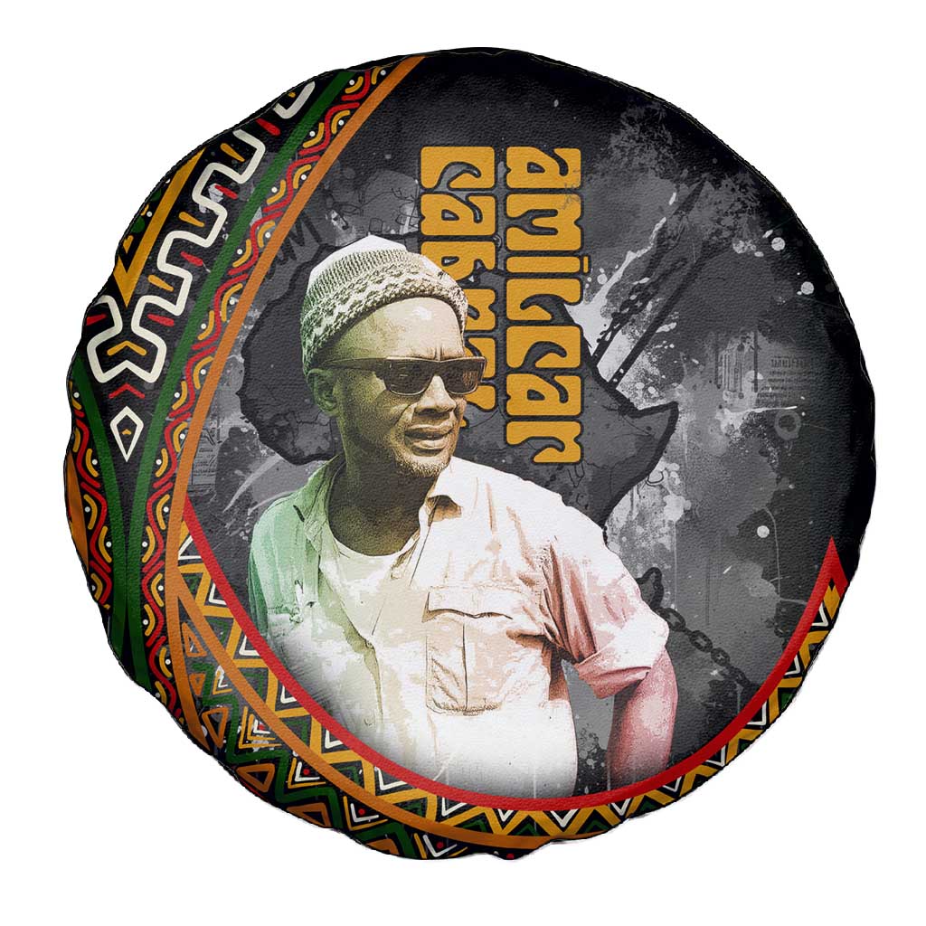 Amilcar Cabral Spare Tire Cover African Map with Chains Freedom Theme Revolutionary Liberation Tribute - Wonder Print Shop