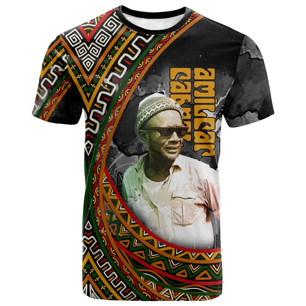 Amilcar Cabral T shirt African Map with Chains Freedom Theme Revolutionary Liberation Tribute - Wonder Print Shop