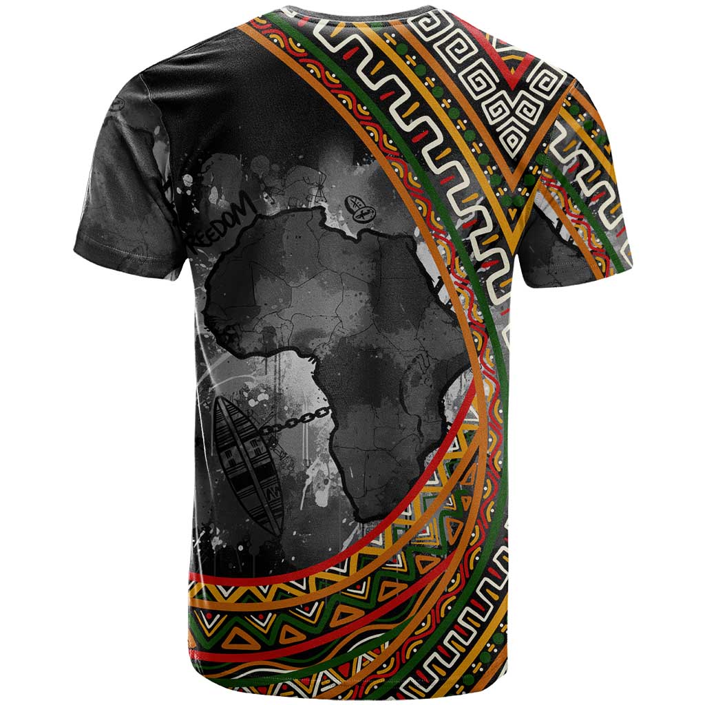 Amilcar Cabral T shirt African Map with Chains Freedom Theme Revolutionary Liberation Tribute - Wonder Print Shop