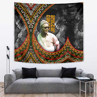 Amilcar Cabral Tapestry African Map with Chains Freedom Theme Revolutionary Liberation Tribute - Wonder Print Shop