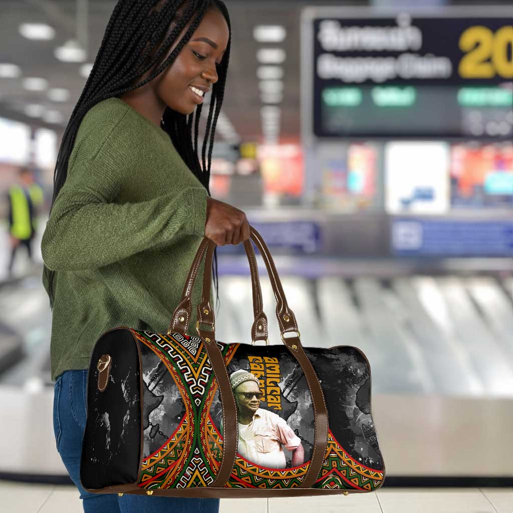 Amilcar Cabral Travel Bag African Map with Chains Freedom Theme Revolutionary Liberation Tribute - Wonder Print Shop