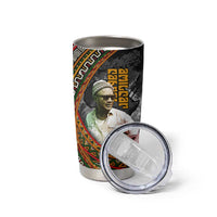 Amilcar Cabral Tumbler Cup African Map with Chains Freedom Theme Revolutionary Liberation Tribute - Wonder Print Shop