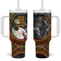 Amilcar Cabral Tumbler With Handle African Map with Chains Freedom Theme Revolutionary Liberation Tribute - Wonder Print Shop