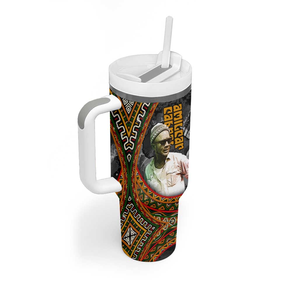 Amilcar Cabral Tumbler With Handle African Map with Chains Freedom Theme Revolutionary Liberation Tribute - Wonder Print Shop