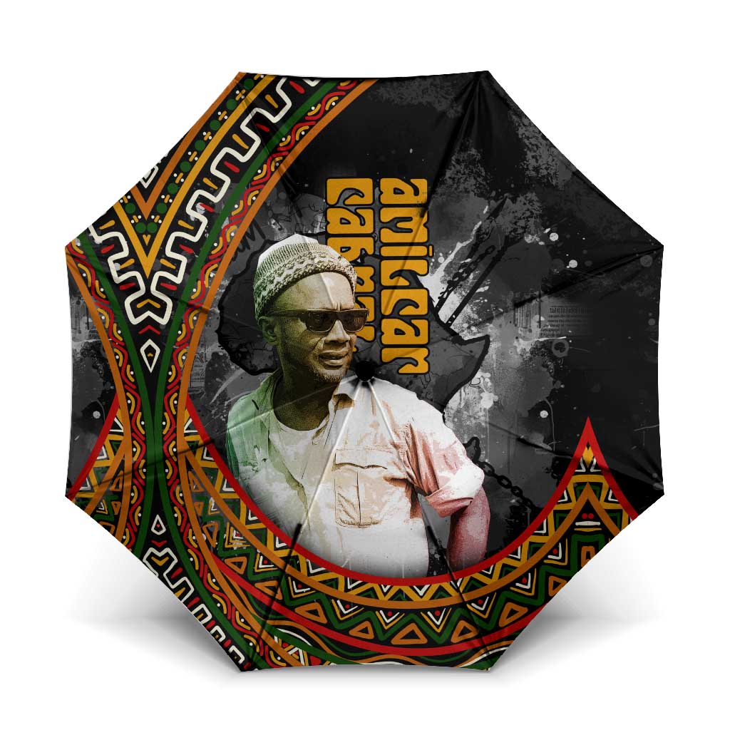 Amilcar Cabral Umbrella African Map with Chains Freedom Theme Revolutionary Liberation Tribute - Wonder Print Shop