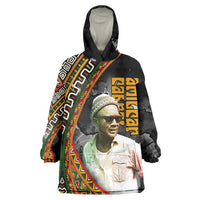 Amilcar Cabral Wearable Blanket Hoodie African Map with Chains Freedom Theme Revolutionary Liberation Tribute - Wonder Print Shop