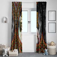 Amilcar Cabral Window Curtain African Map with Chains Freedom Theme Revolutionary Liberation Tribute - Wonder Print Shop