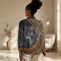 Amilcar Cabral Women Casual Shirt African Map with Chains Freedom Theme Revolutionary Liberation Tribute - Wonder Print Shop