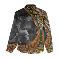 Amilcar Cabral Women Casual Shirt African Map with Chains Freedom Theme Revolutionary Liberation Tribute - Wonder Print Shop